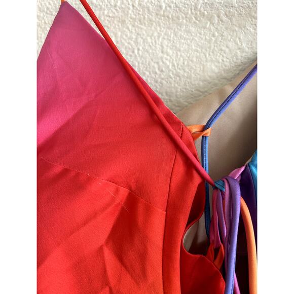 Show Me Your Mumu Dani Mini Dress Sunset Ombre L - Picture 9 of 11